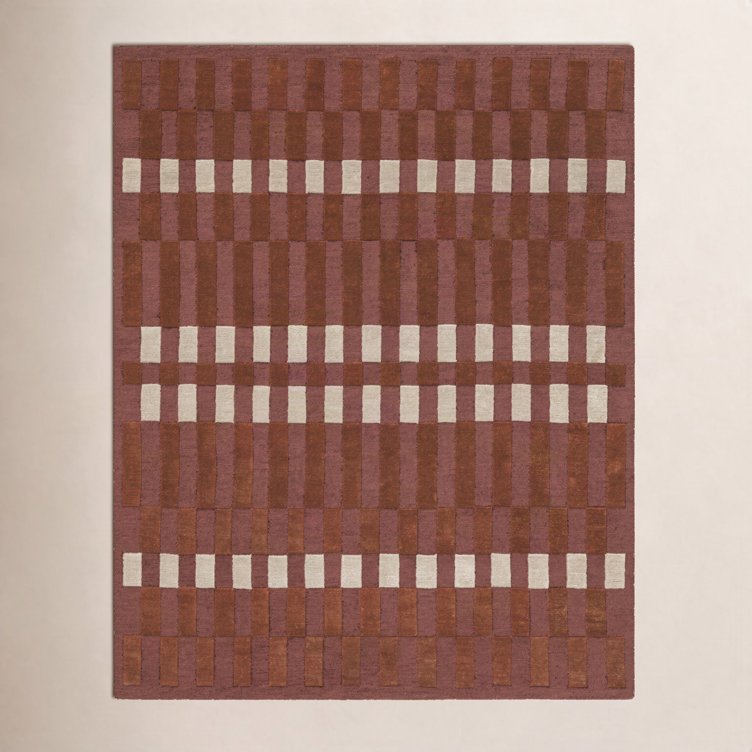 Kyla Hand-Tufted Plaid Rug, Rectangle 7'9" x 9'9"