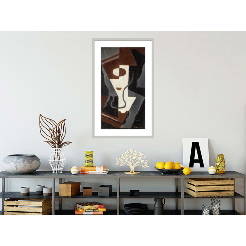 «Glass» par Juan Gris - impression giclée sur cadre, H 41,5 po x l 25,79 po