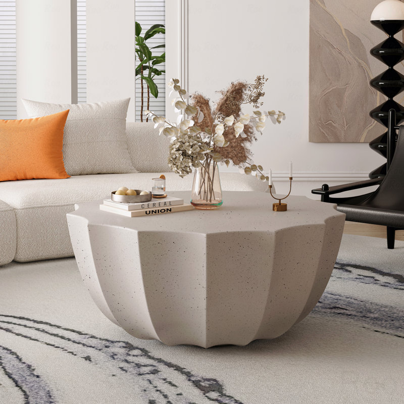 Table basse d'extérieur 35,43 po MGO, Blanc