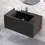 Meuble-lavabo moderne à rayures avec lavabo simple-338554066