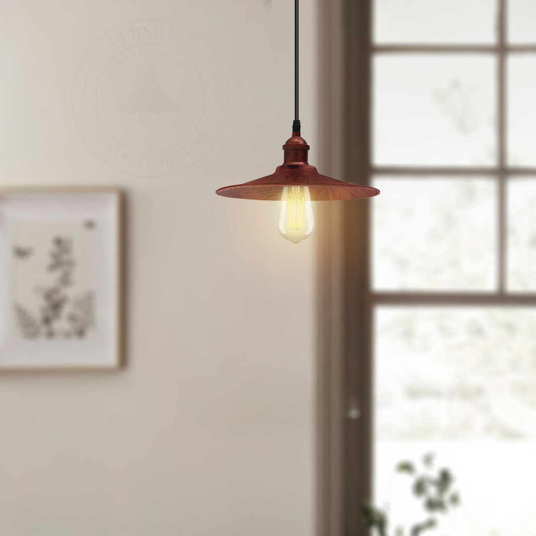 Knowles 1 - Light Rustic Red Single Pendant