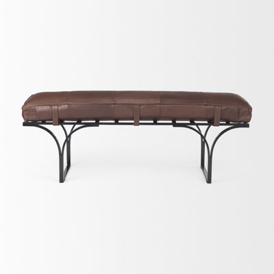Banc en cuir véritable Magnolia