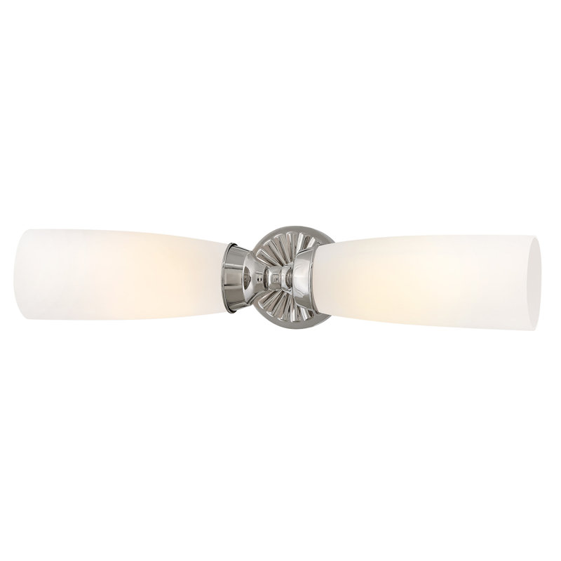 Hinkley Alexis Large Two Light Sconce, Polished Nickel