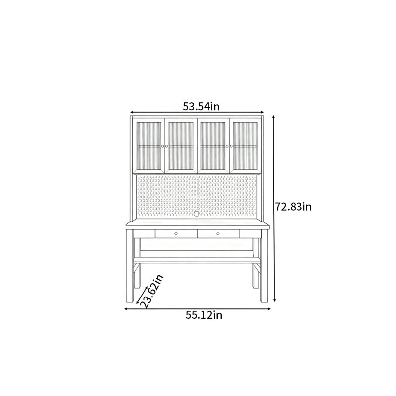Bureau d'écriture Chartrand, H 72,83 po x l 55,12 po x P 23,62 po