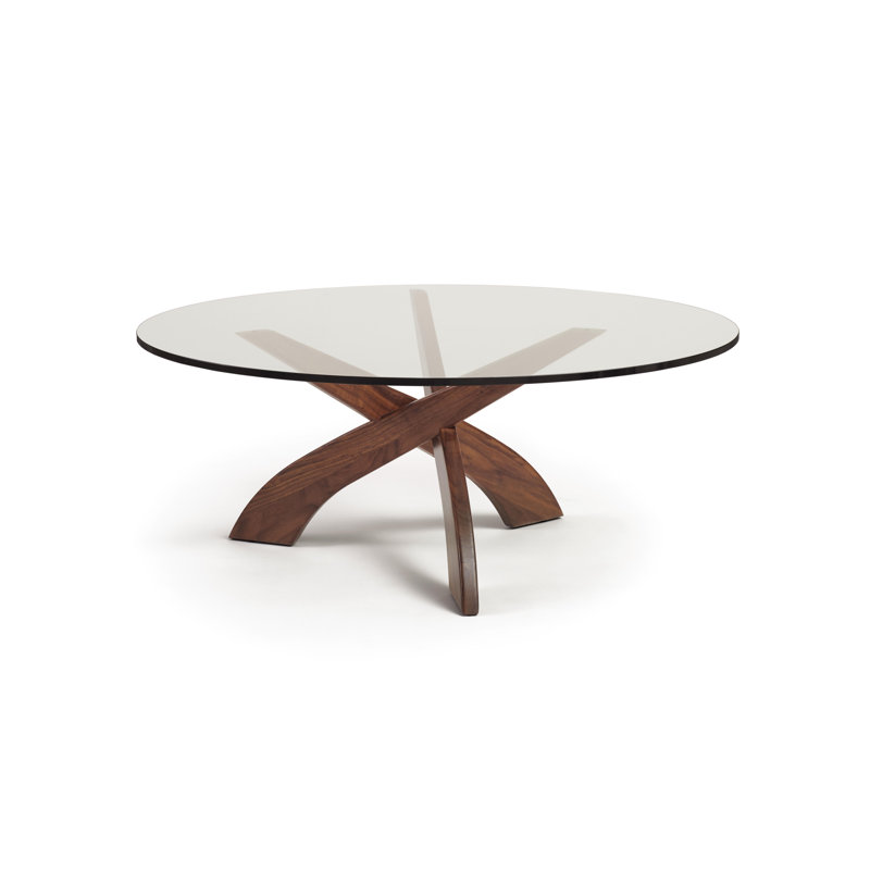 Entwine Glass Top Single Coffee Table
