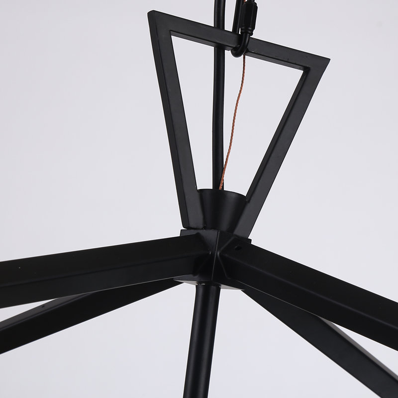 Labarre 4 - Light Lantern Open Caged Pendant Antique Gold, Black