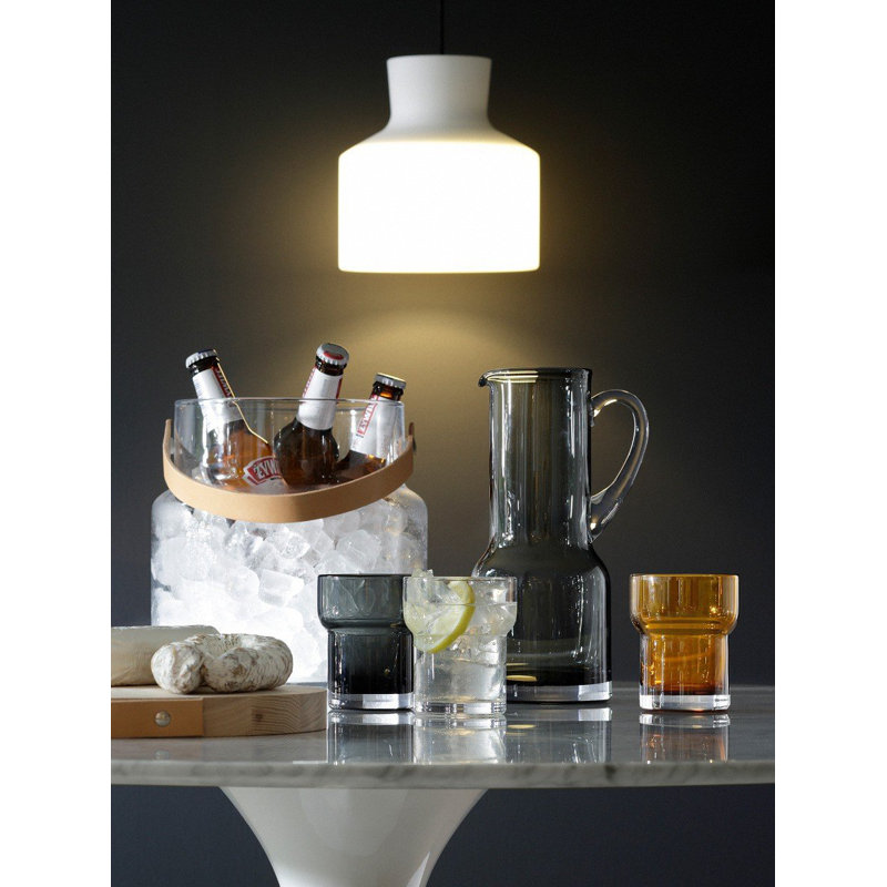 Utility Handmade Drinking Glass, Amber