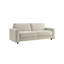 Ensemble de canapé modulaire en velours côtelé de style moderne minimaliste 2 pièces, beige, convenant à un usage quotidien-980183369