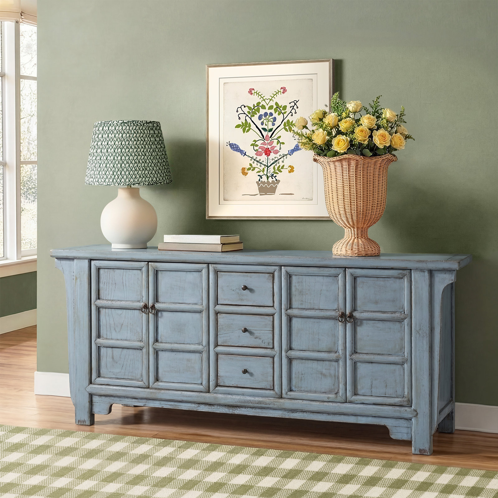 Crafton Reclaimed Pine Wood Sideboard