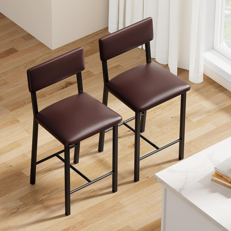 Counter Stool with Metal Frame