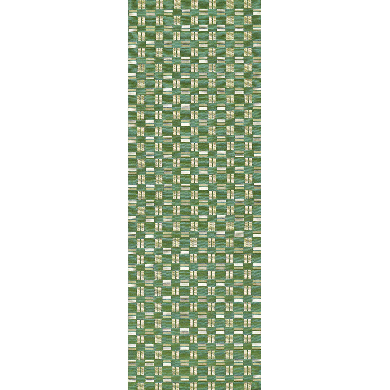 Icon Geometric Indoor Outdoor Green Rug, Runner 2'8" x 10'