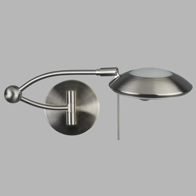 Alani Swing Arm Sconce, Satin Silver