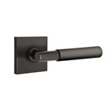 Myles Round Privacy (Bed & Bath) Door Lever with Square Rosette
