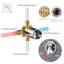 Robinet de douche avec valve brute