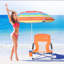 Chaises de plage pliantes avec parasol, chaise basse de plage et de camping pour adultes (paquet de 2, bleu)-70000069