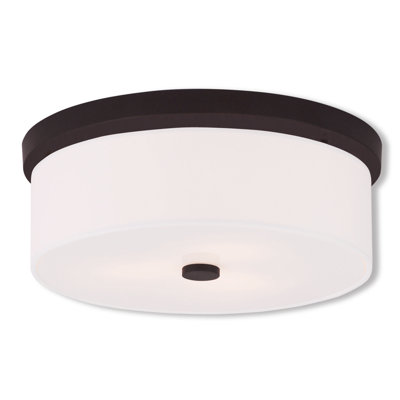 Flaire 3 Light Fabric Flush Mount