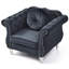 Chaise avec accoudoirs évasés chic Chic-843613982
