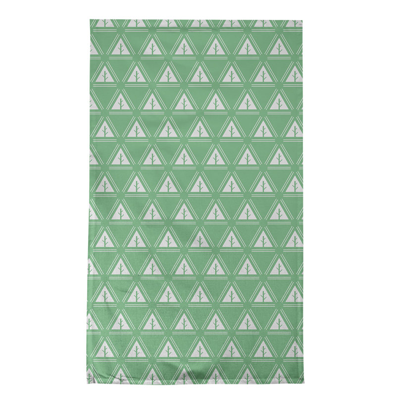 Theo Nath Tea Towel Kitchen Towel, White/Green, Poly Twill