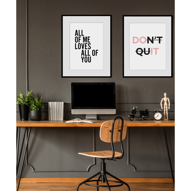 Lettering - Single Picture Frame Print