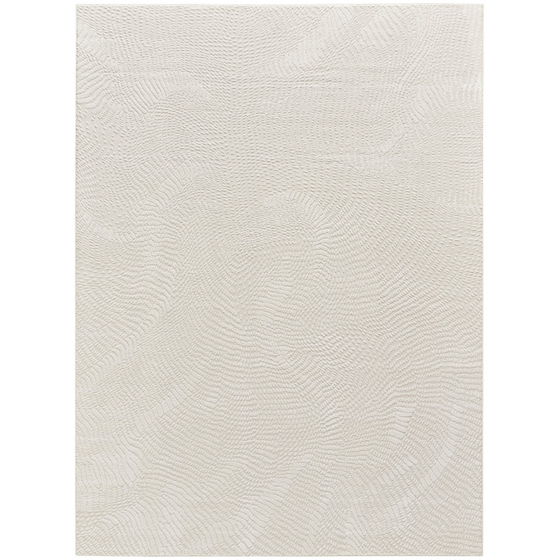 DKNY Central Park West Ivory Modern Indoor Rug, Rectangle 9' x 12'