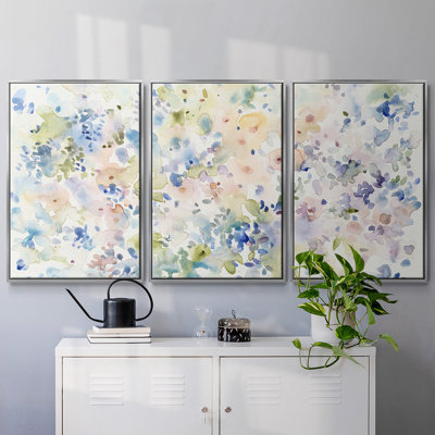 «Flowing Colors II» - Toile encadrée multi-pièces