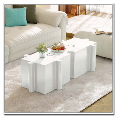 3-Piece Convex Edge MGO Table,Outdoor/Indoor Side Tables