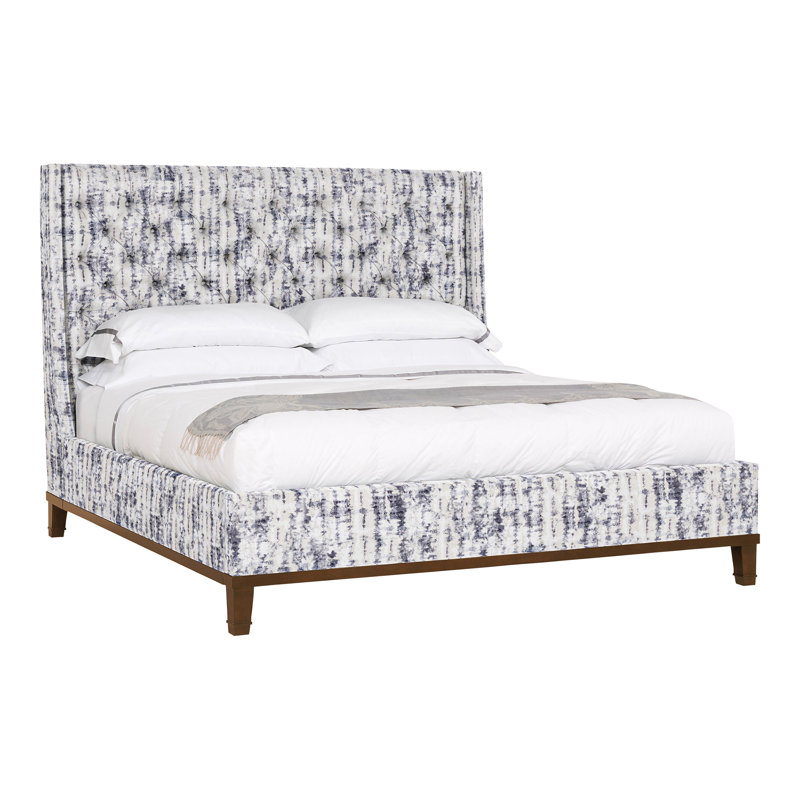 Michael Weiss Upholstered Wingback Bed, Ozark Marina, Hampton