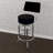 Swivel Upholstered Counter Stool with Metal Frame