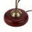 17'' Retro Metal Desk Lamp Table Lamps with Flower Glass Shade