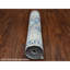 Tapis de couloir noué à la main gris en Tapis décoratif laine de conception unique 2 pi 6 po x 9 pi 4 po Abdiwahid
