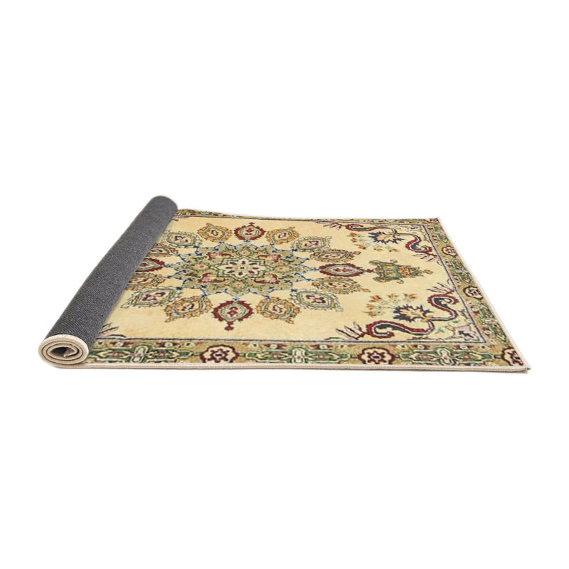Tapis oriental beige / rouge / brun, Rond 8 pi