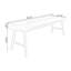 Bureau d'écriture rectangulaire en bois massif noir-118002307