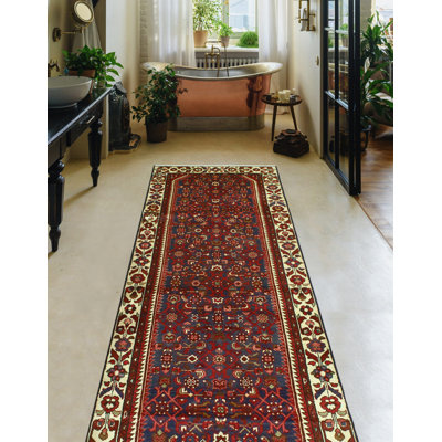 Nicolyn One-of-a-Kind 3'6" X 9'5" 1980s Runner Wool Area Rug