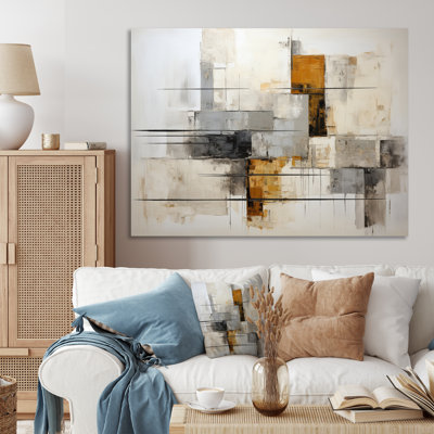 Isau Minimalist Montage III - Abstract Collages, reproduction sur toile encadrée