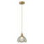 1 luminaire suspendu en cuivre transparent à intensité variable