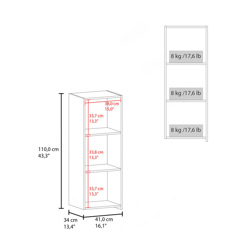 Armoire à pharmacie à une porte avec deux tablettes ouvertes Obregon, Blanc