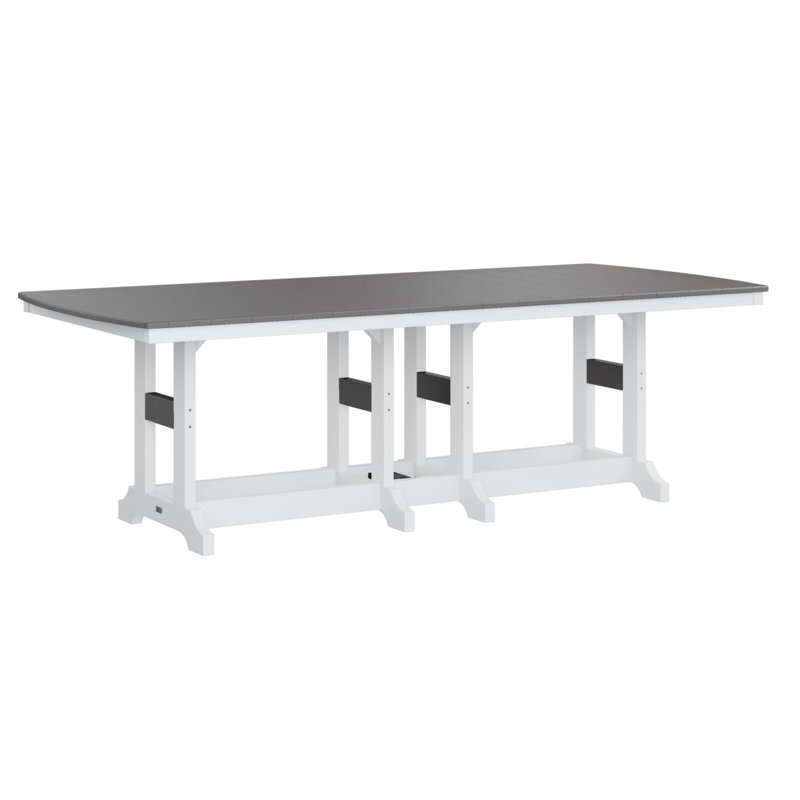 Table de salle à manger Calabria, Gris fumée, H 35,5 po x l 96 po x P 44 po