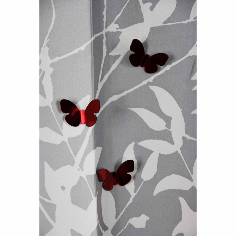 Embrasse de papillon en acrylique avec aimant, Rouge