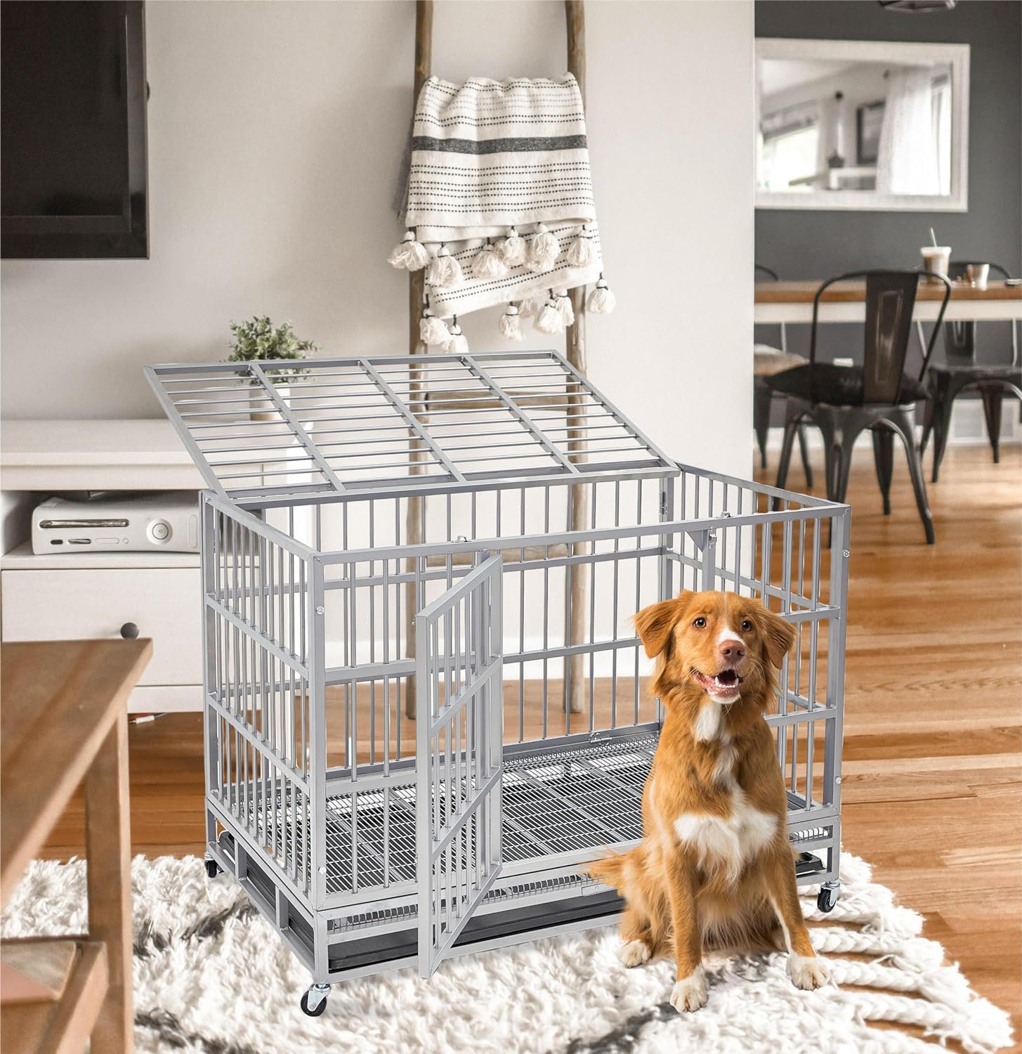 Anxiety dog crate sale