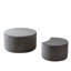 Ensemble de 2 tables basses gigognes pour le salon, ensemble de 2 tables basses rondes en mousse pour le salon, repose-pieds avec table d'appoint ronde moderne en mousse, sans assemblage-129682138