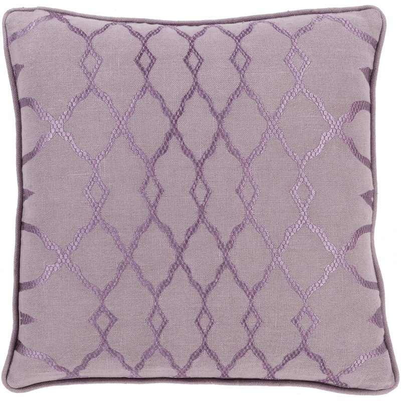 Geometric Throw Pillow, 20" x 20", Teal, Polyester