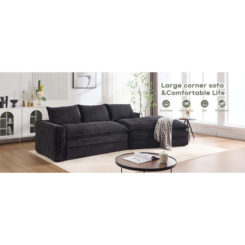 Canapé modulaire Modern, Noir