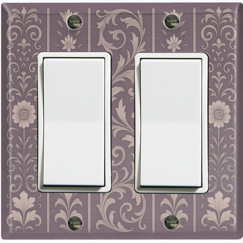 Couvercle de plaque d'interrupteur en métal; Chaise berçante GFI 2 bandes US Standard, # 6 Double GFI / Rocker