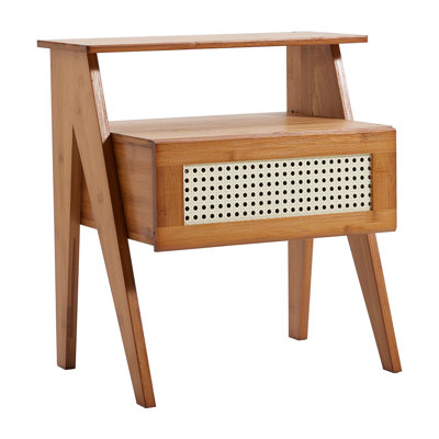 47.5cm W Solid Wood Bedside Table