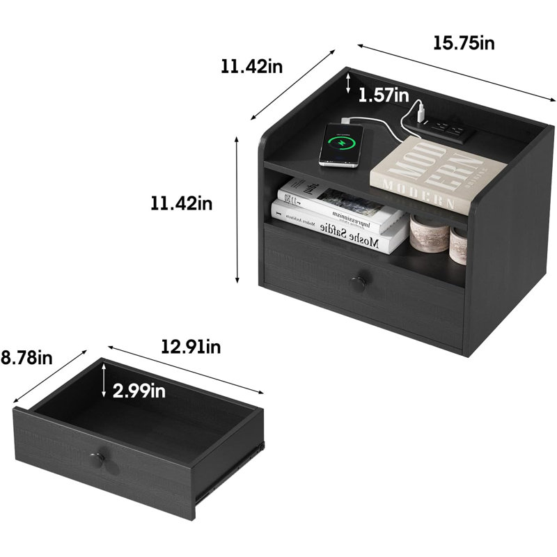 Floating Bedside Table