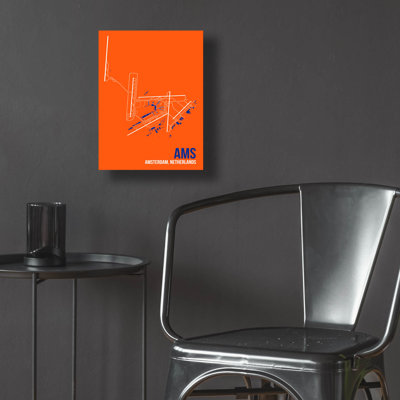 'AMS Airport Layout' by O8 Left, Acrylic Glass Wal Art