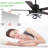 Eustolio 52'' DIY Shade Reversible Caged Ceiling Fan with Dimmable LED Light and Remote-1423393915