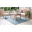 Burien Damask Hand Woven Indoor / Outdoor Area Rug-219755523