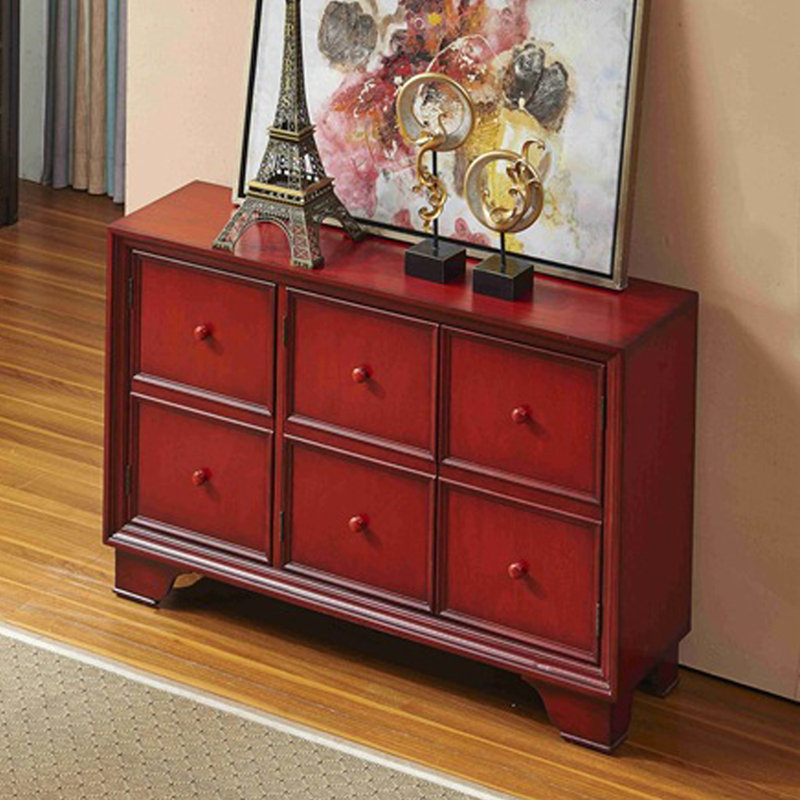 Three-Door Entryway Accent Cabinet Sideboard