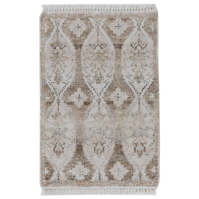Tapis intérieur / extérieur en polyester noué à la main Faymont